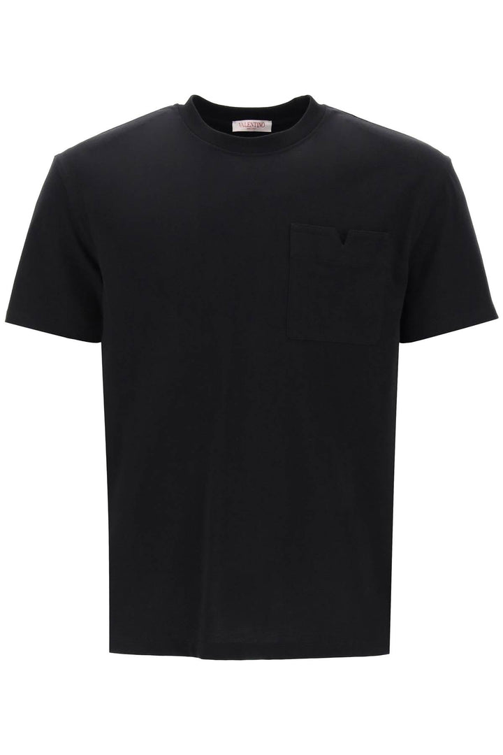Valentino Garavani Regular Fit Pocket T Shirt   Nero