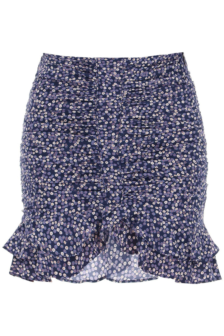 Isabel Marant Milendi Silk Mini Skirt   Blu