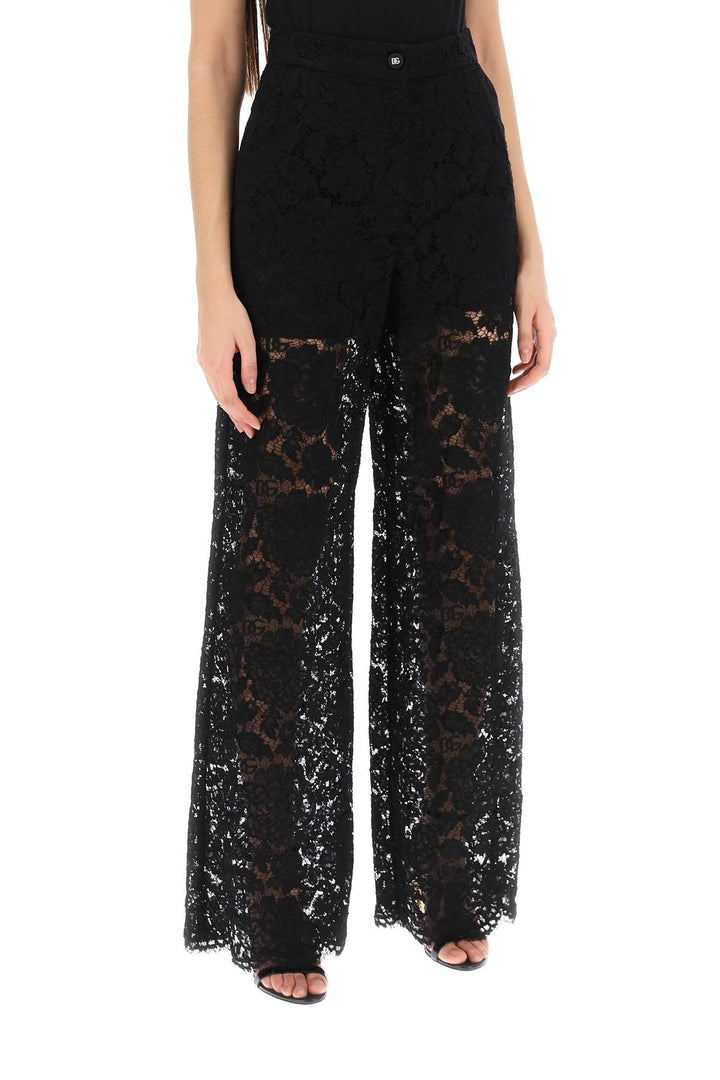 Dolce & Gabbana Lace Pants   Black