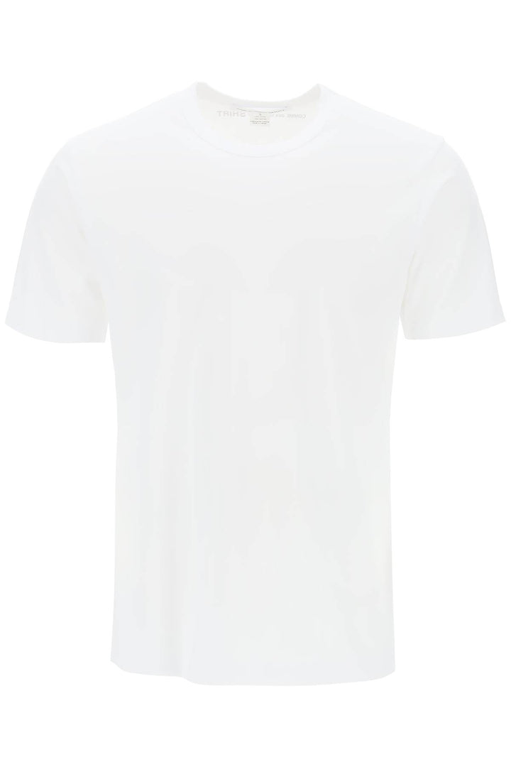 Comme Des Garcons Shirt Logo Print T Shirt   Bianco