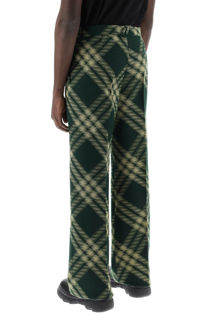 Burberry Straight Cut Checkered Pants   Giallo