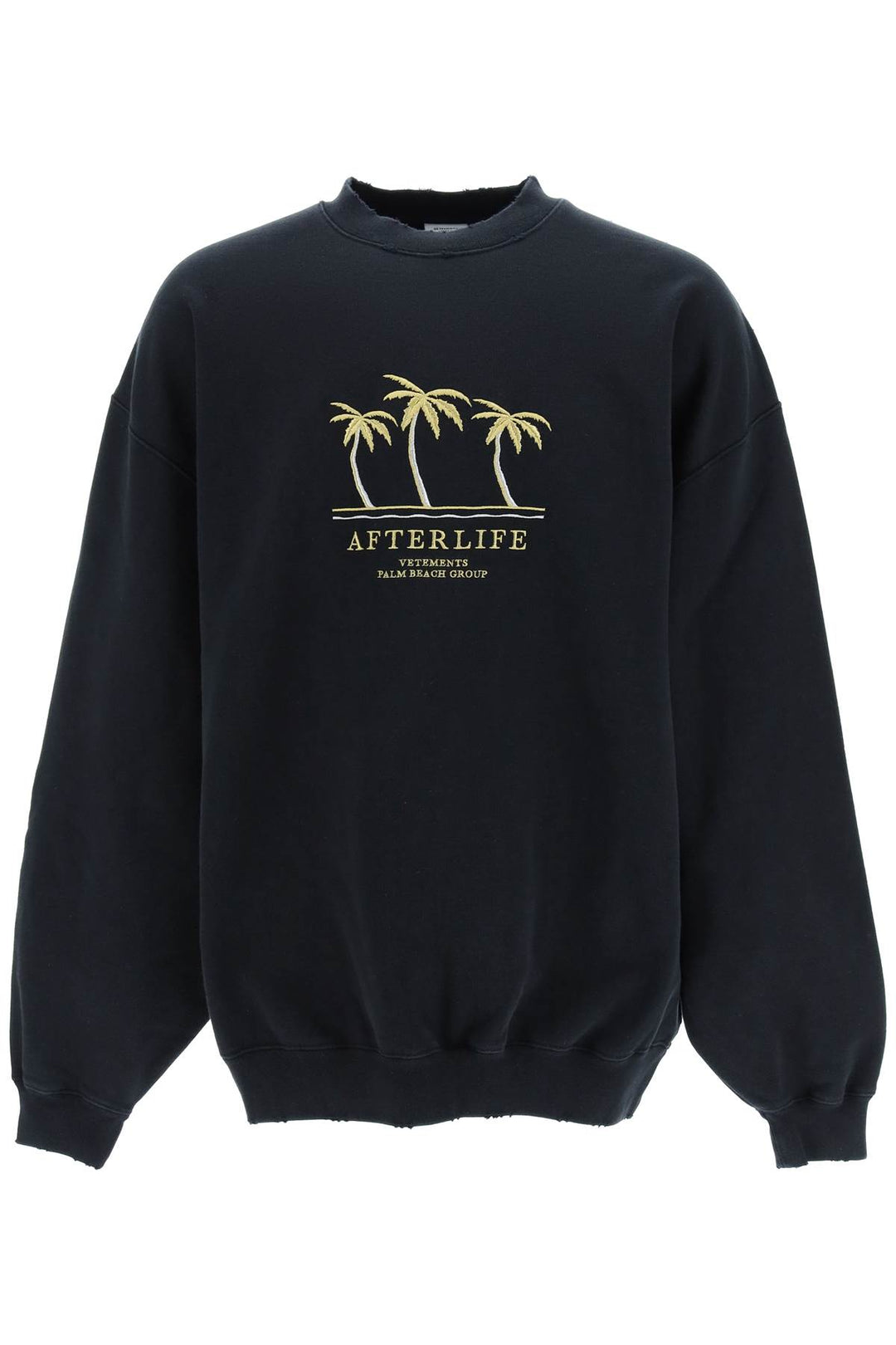 Vetements Afterlife Embroidery Sweatshirt   Nero