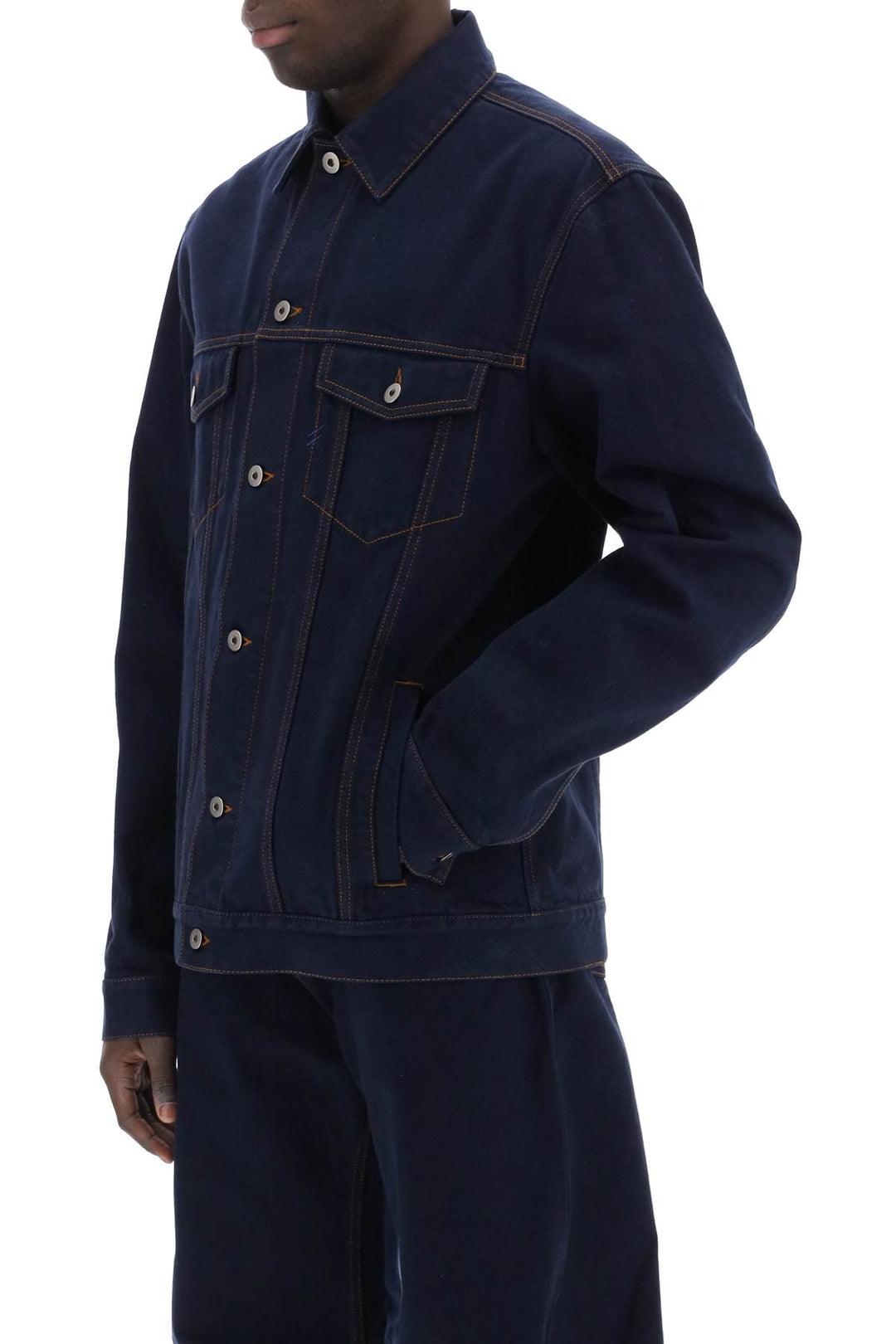Burberry Japanese Denim Jacket For Men/W   Blu