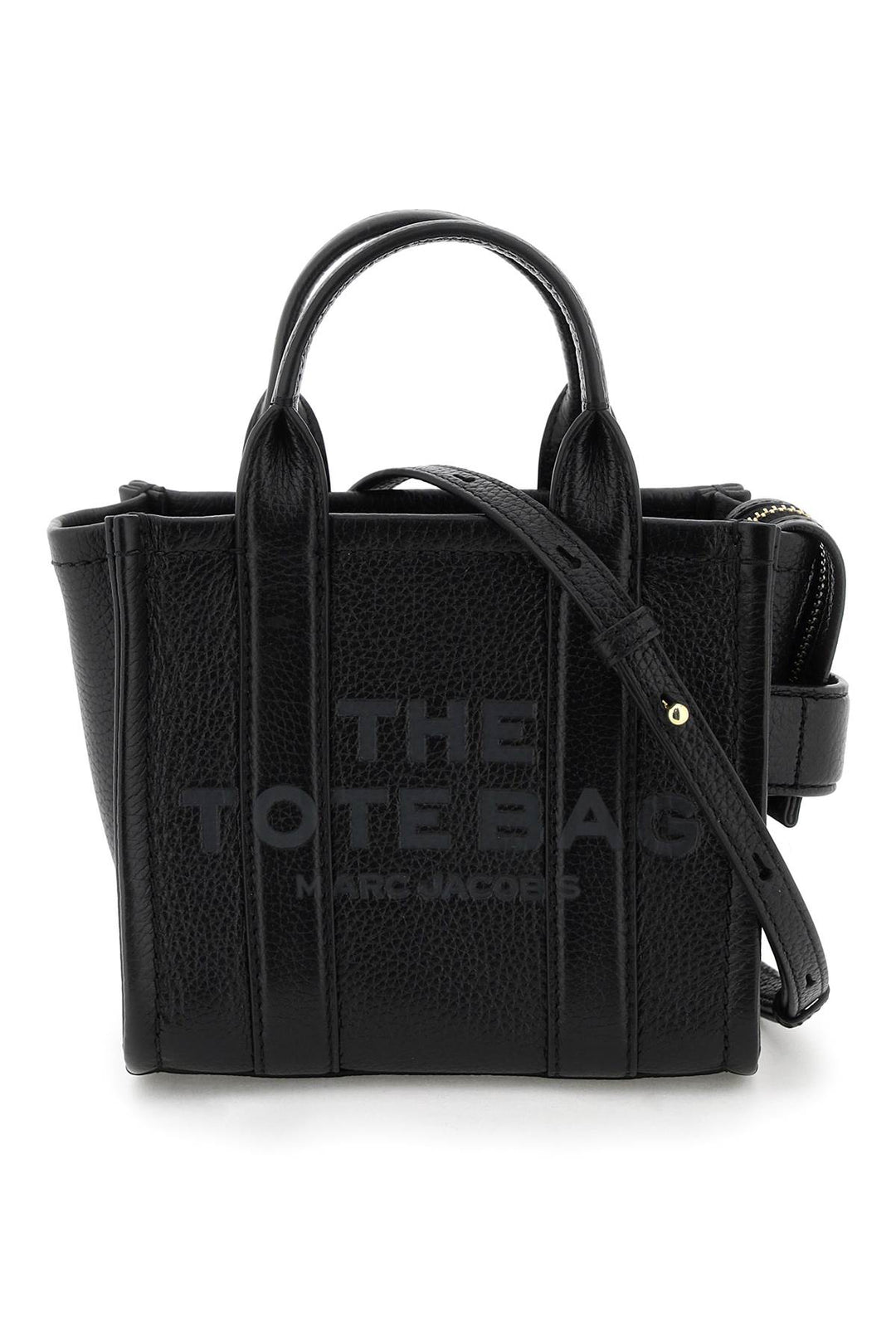 Marc Jacobs The Leather Mini Tote Bag   Nero