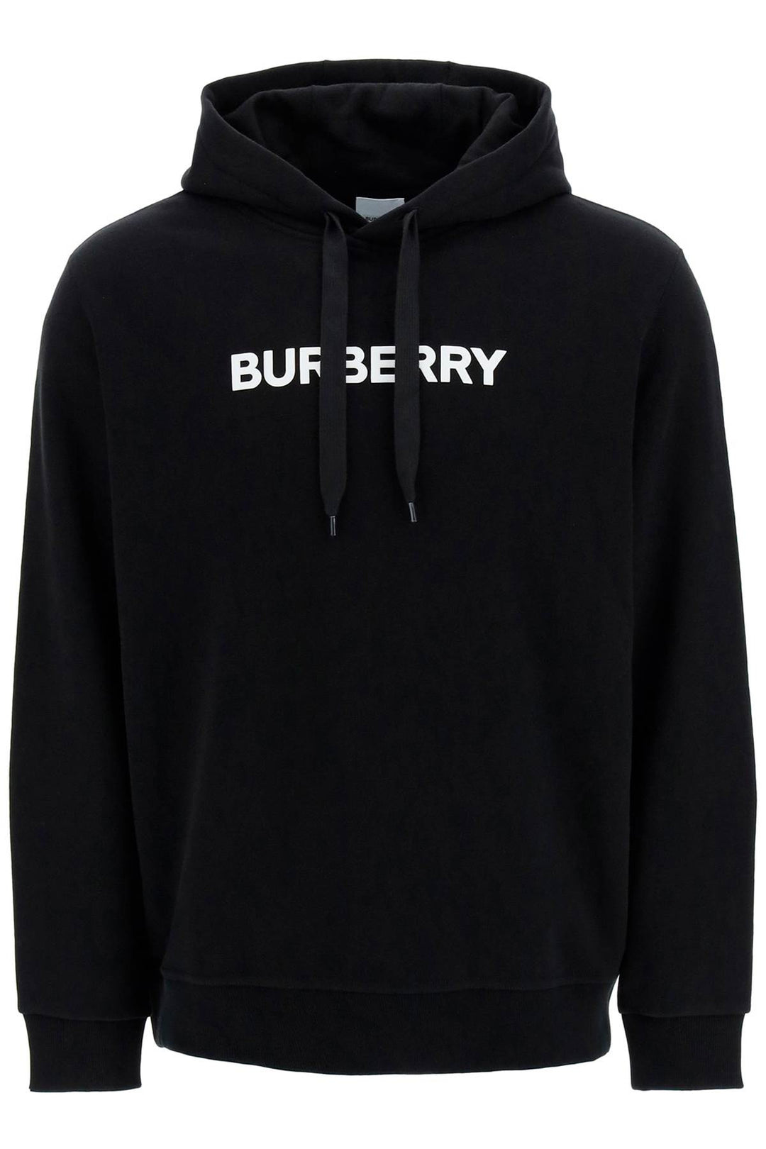 Burberry Ansdell Hoodie With Logo Print   Nero