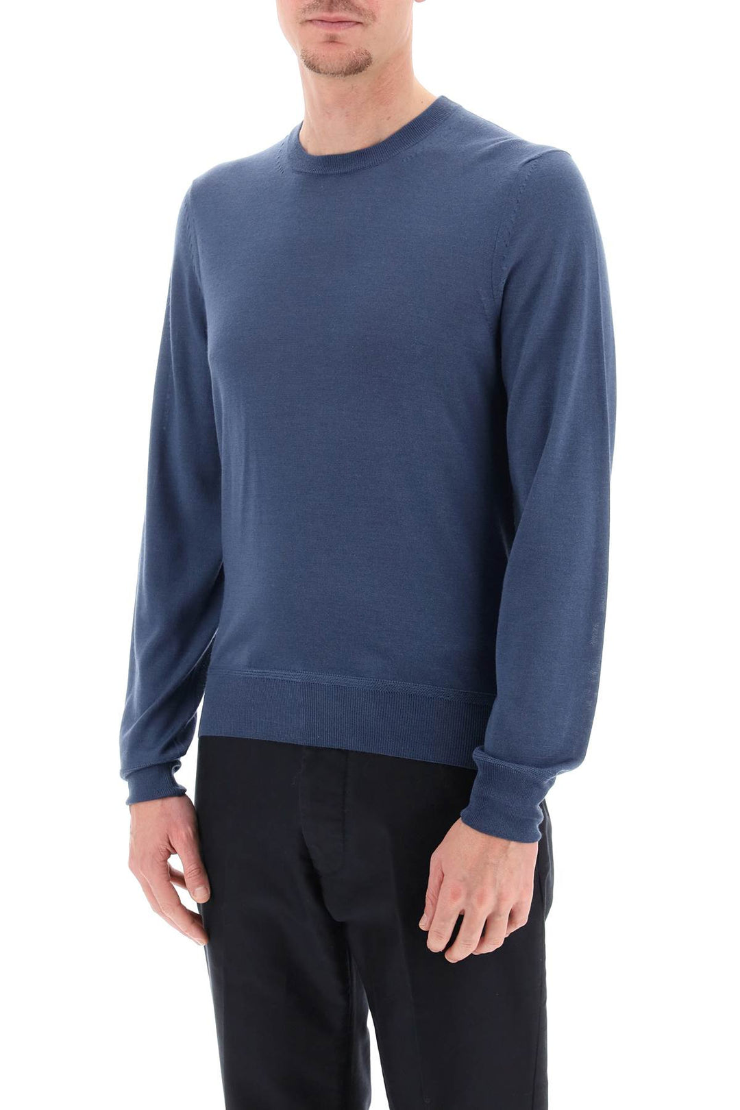 Tom Ford Light Silk Cashmere Sweater   Blu