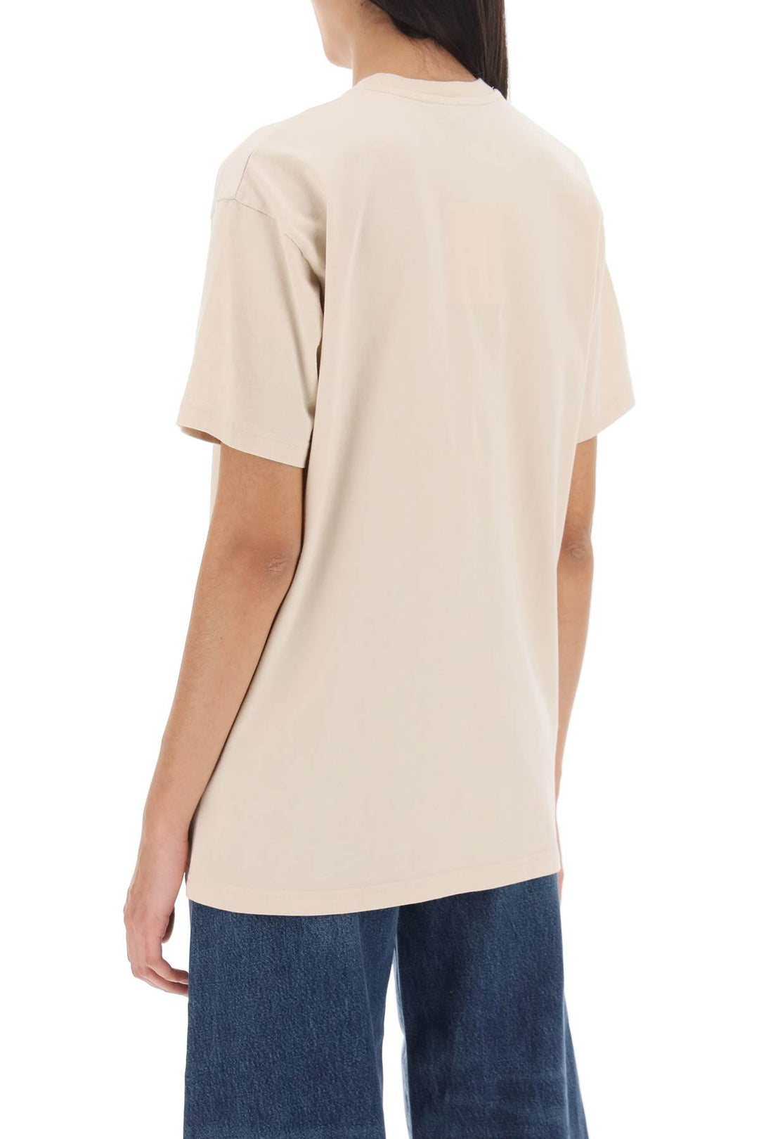Toteme Oversized Straight T Shirt   Beige