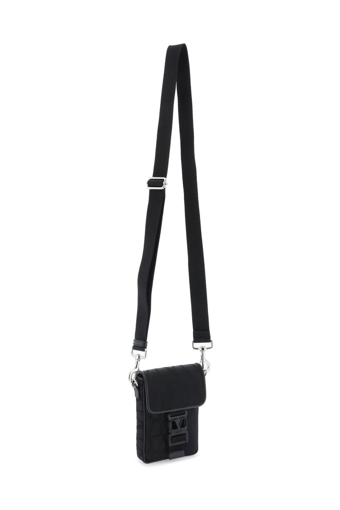 Valentino Garavani Black Iconographe Mini Crossbody Bag   Nero