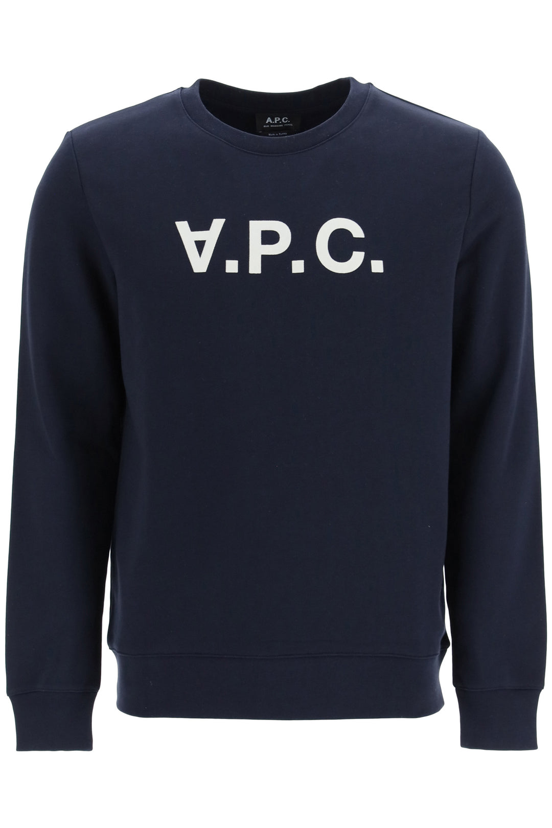 A.P.C. Flock V.P.C. Logo Sweatshirt   Blue