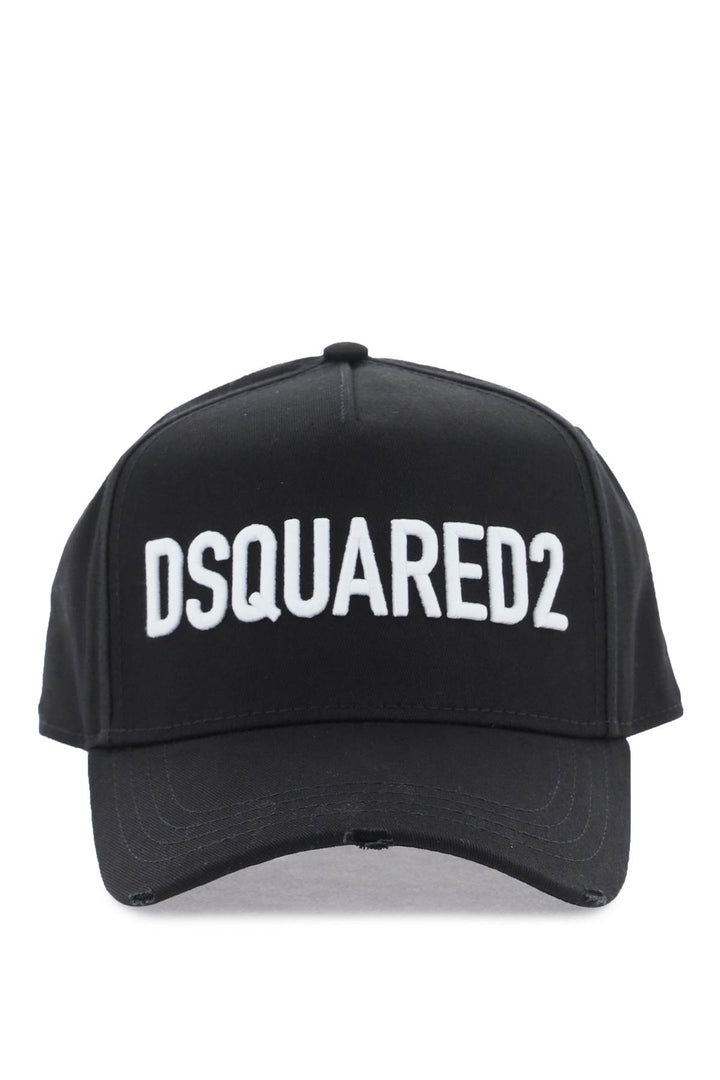 Dsquared2 Embroidered Baseball Cap   Bianco