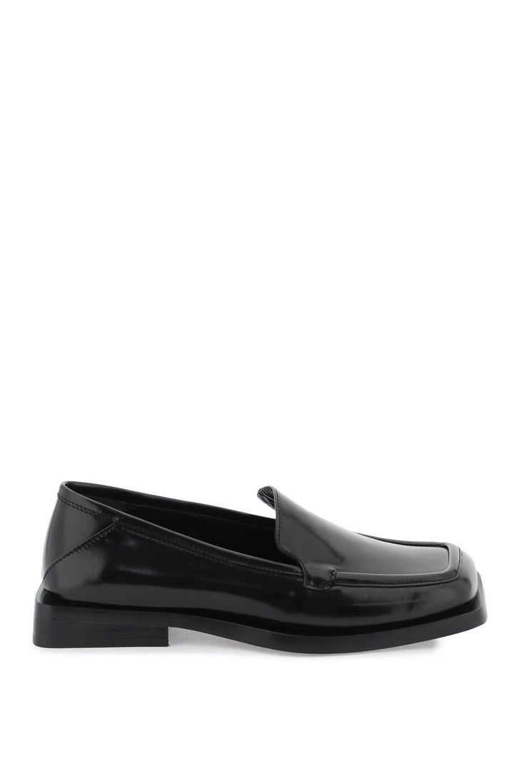 The Attico Brushed Leather 'Micol' Loafers   Nero