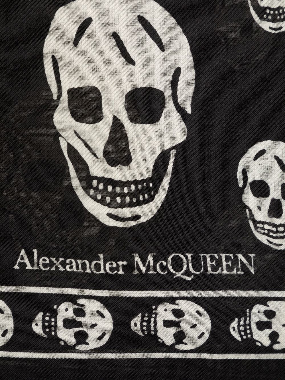 Alexander Mcqueen Scarfs Black