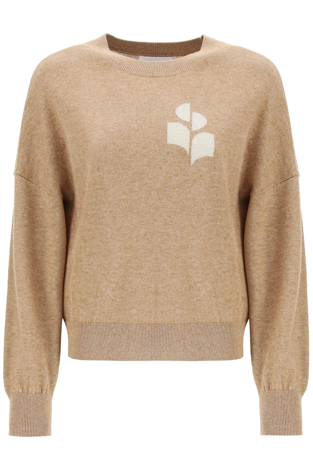 Isabel Marant Etoile Marisans Sweater With Logo Intarsia   Beige