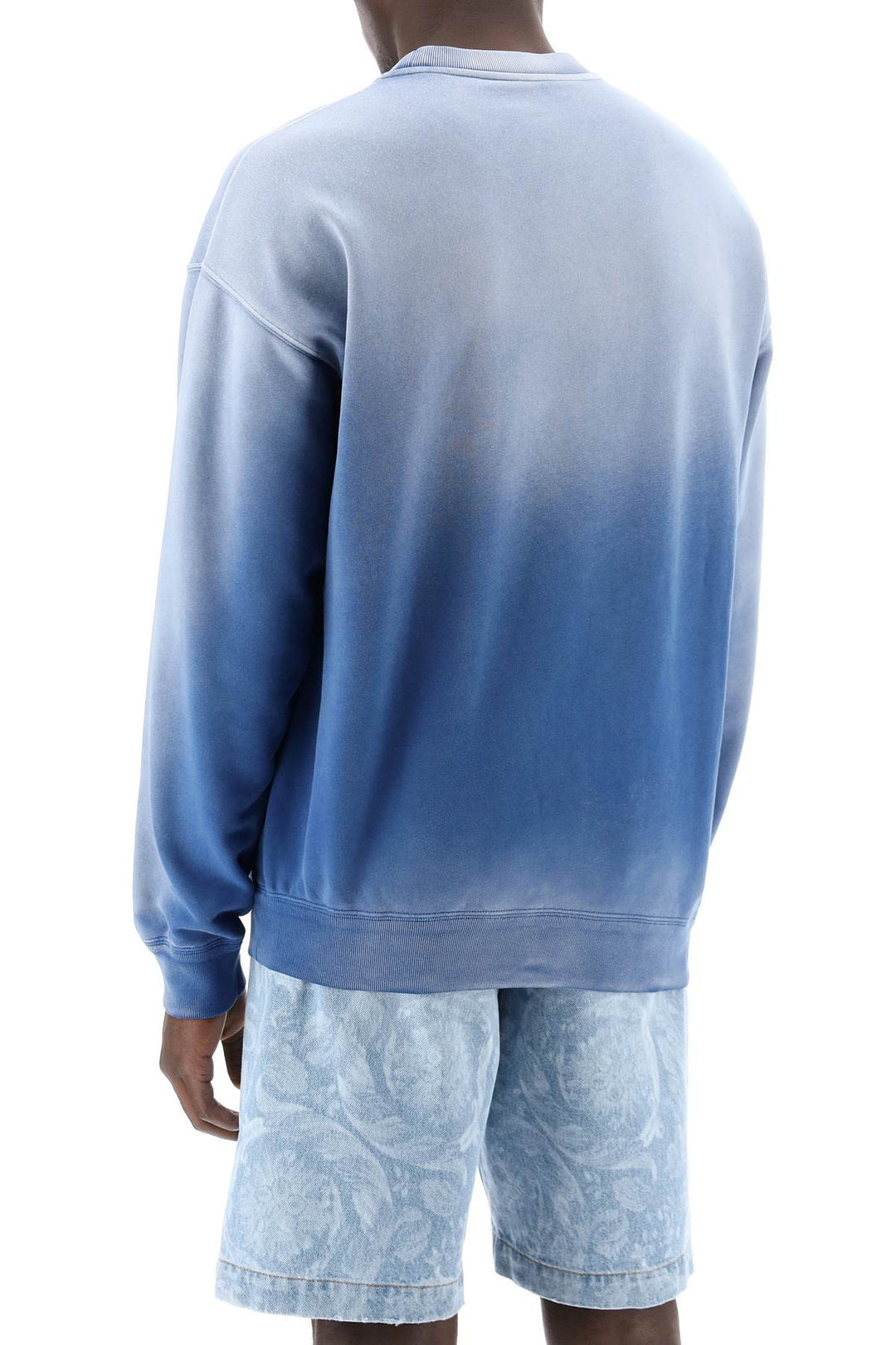 Versace Replace With Double Quotegradient Medusa Sweatshirt   Blu