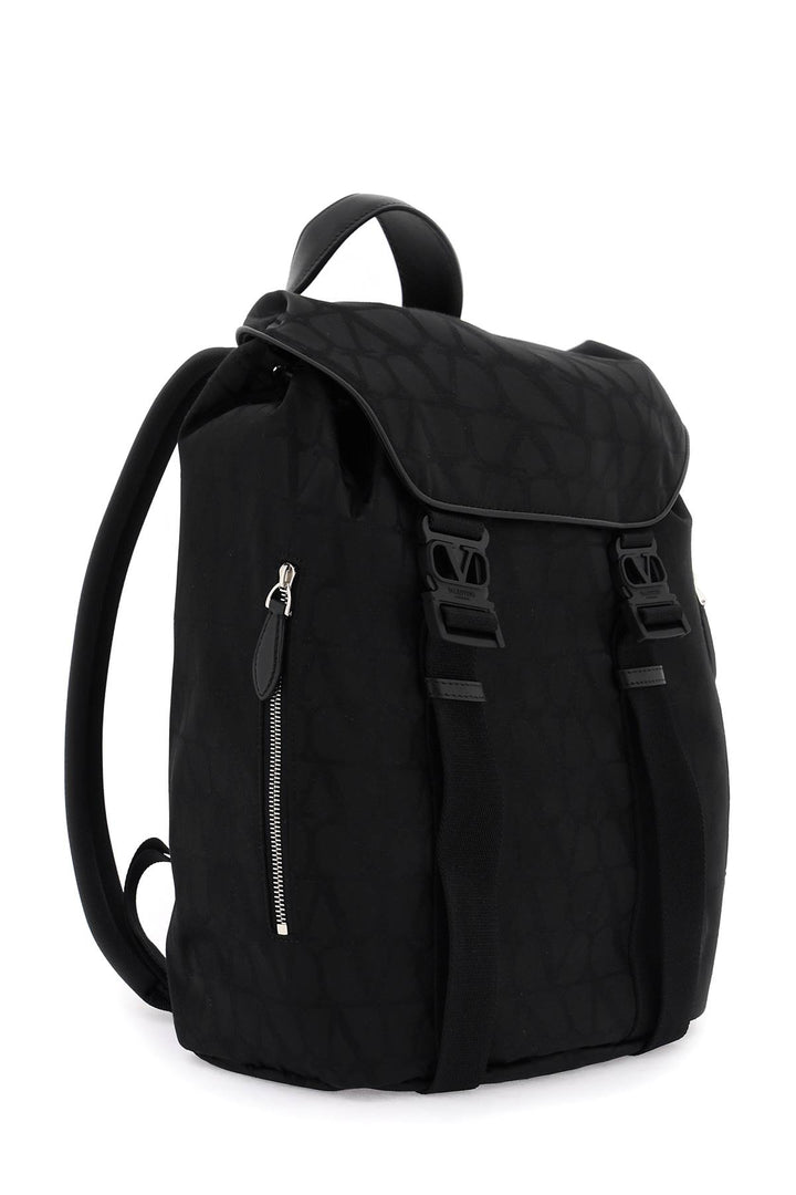 Valentino Garavani Black Iconographe Backpack   Nero