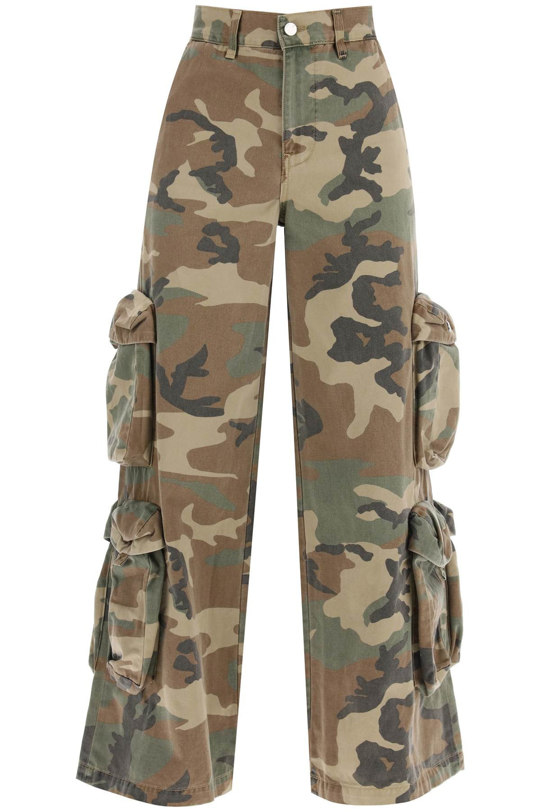 Amiri Baggy Cargo Camouflage Pants   Khaki