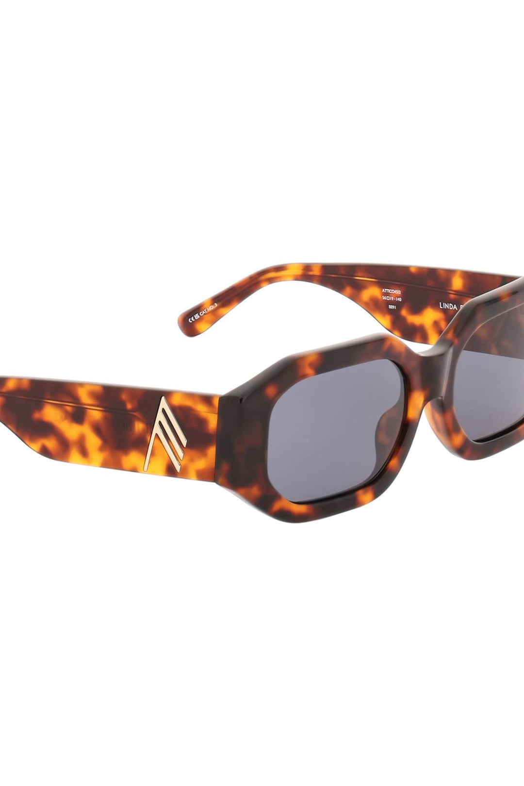 The Attico 'Blake' Tortoiseshell Sunglasses   Marrone