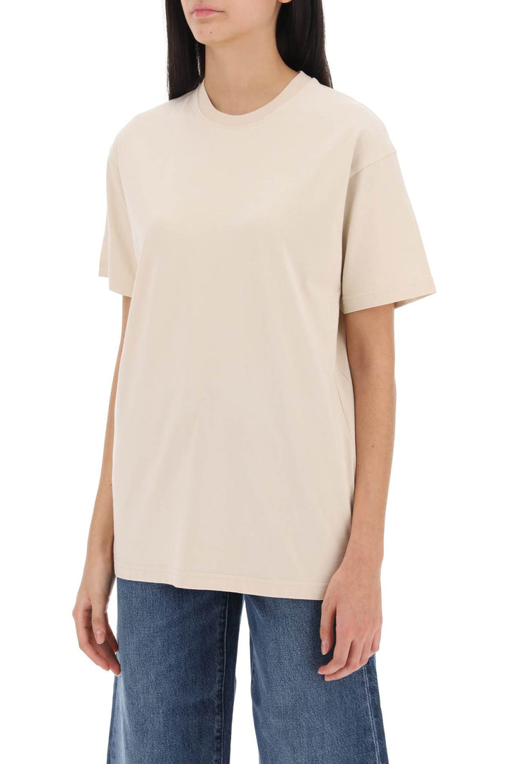 Toteme Oversized Straight T Shirt   Beige
