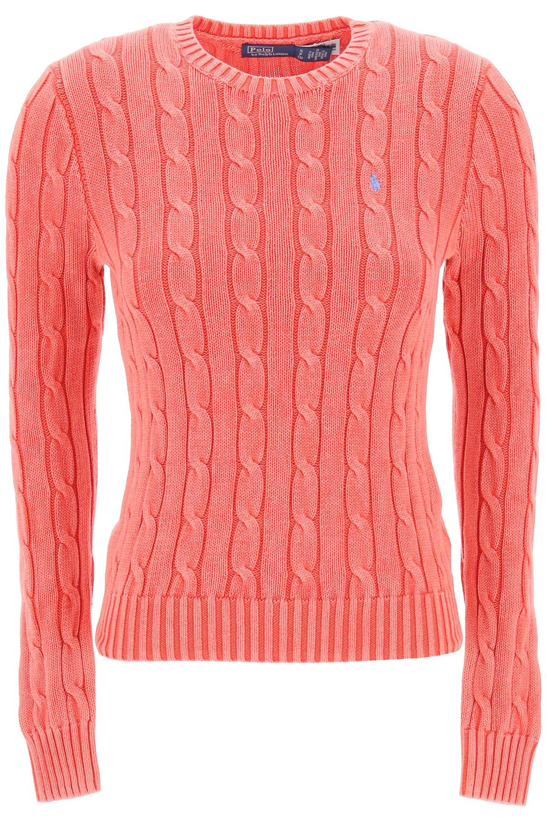 Polo Ralph Lauren Cotton Cable Knit Pullover Sweater   Rosa