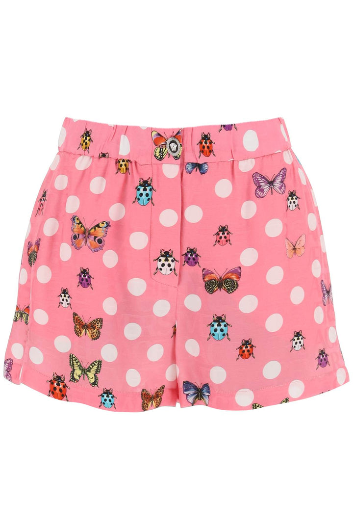 Versace Butterflies&Ladybugs Polka Dot Shorts   Rosa