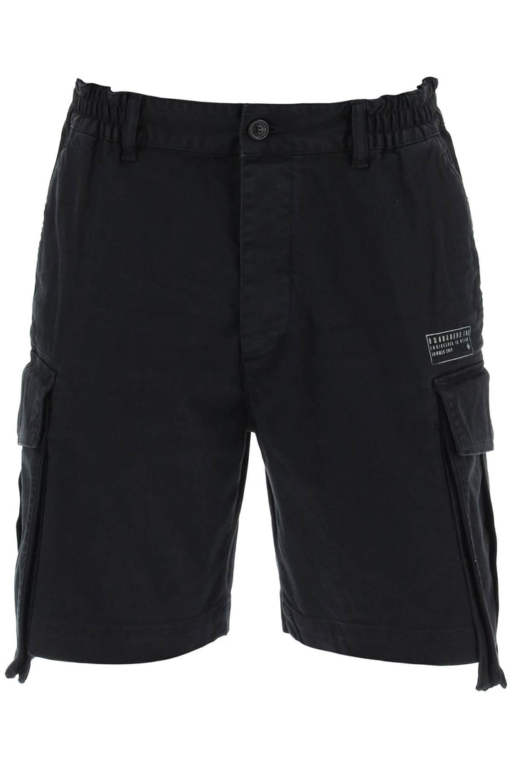 Dsquared2 Replace With Double Quoteurban 64 Cargo Bermuda   Nero