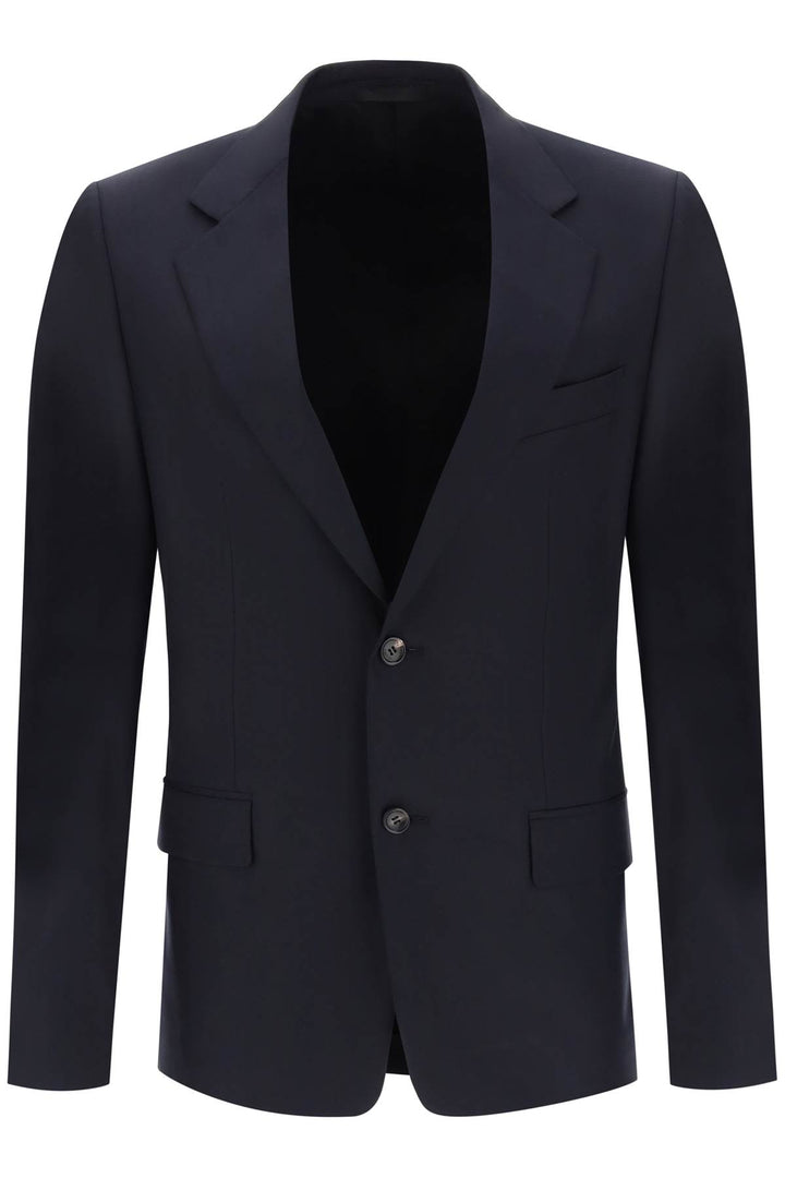 Lanvin Single Breasted Jacket In Light Wool   Blu