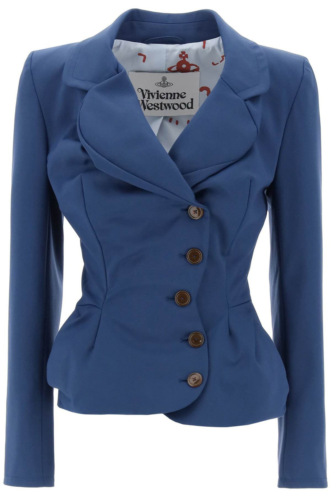 Vivienne Westwood Drunken Tailored Draped Jacket   Blu