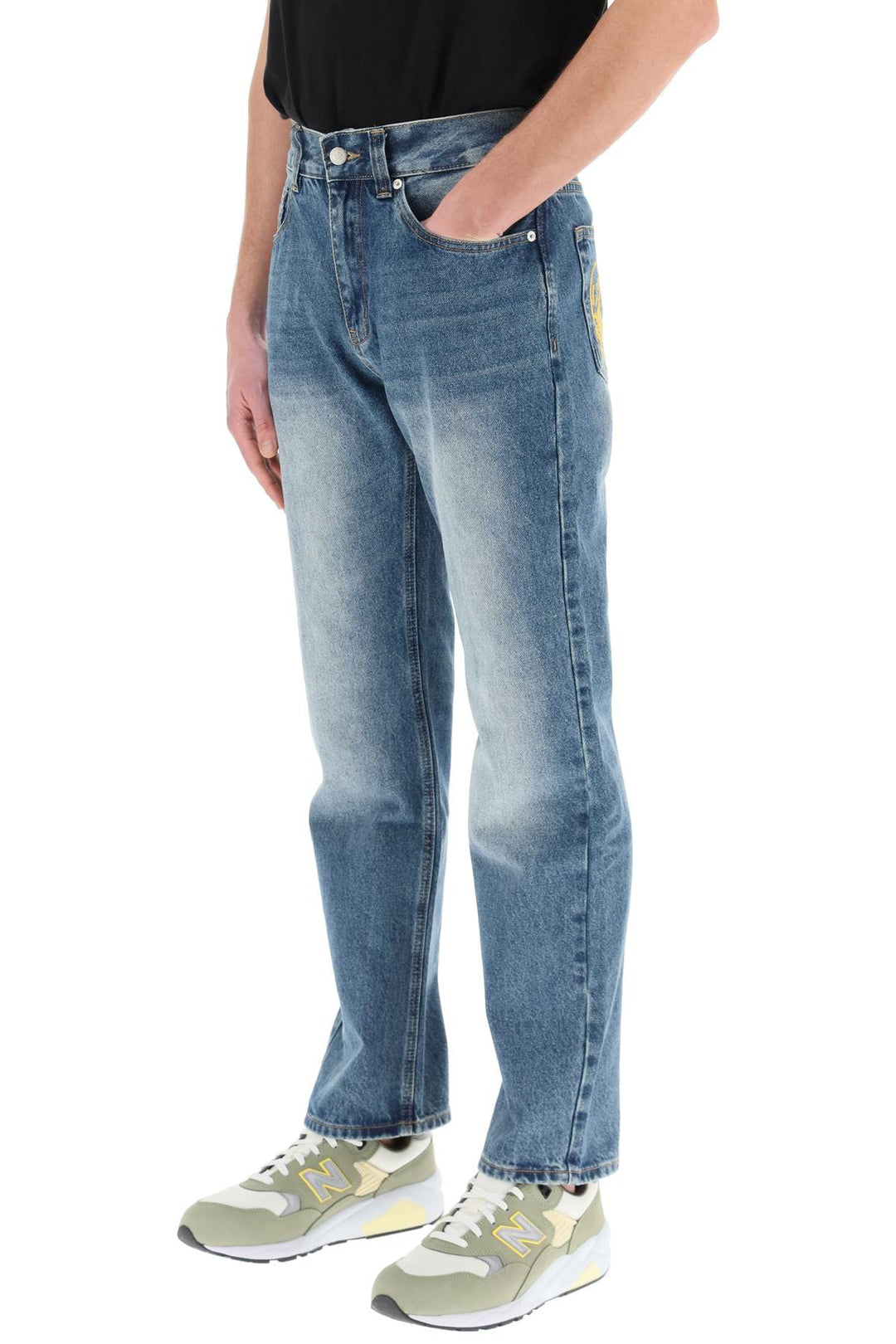 Billionaire Boys Club Jeans With Embroidery Decorations   Blu