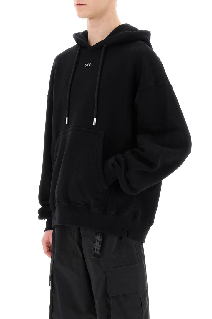 Off White Skate Hoodie With Off Logo   Nero