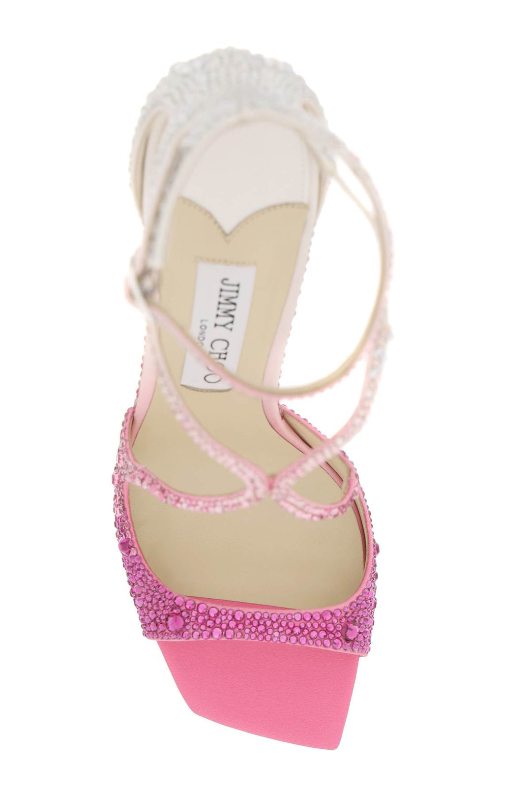 Jimmy Choo Azia 95 Pumps With Crystals   Fuxia