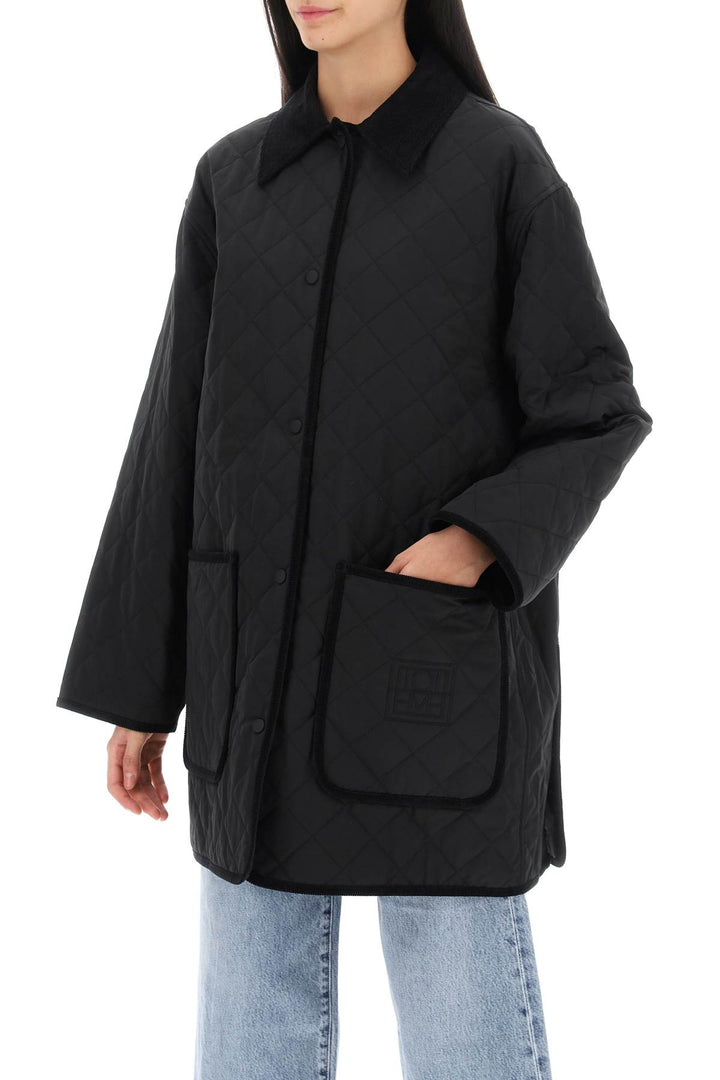 Toteme Quilted Barn Jacket   Nero