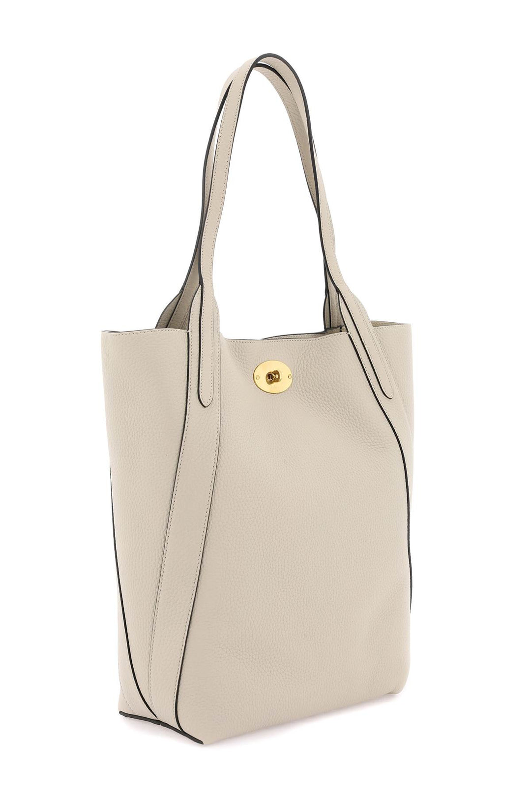 Mulberry Grained Leather Bayswater Tote Bag   Neutro