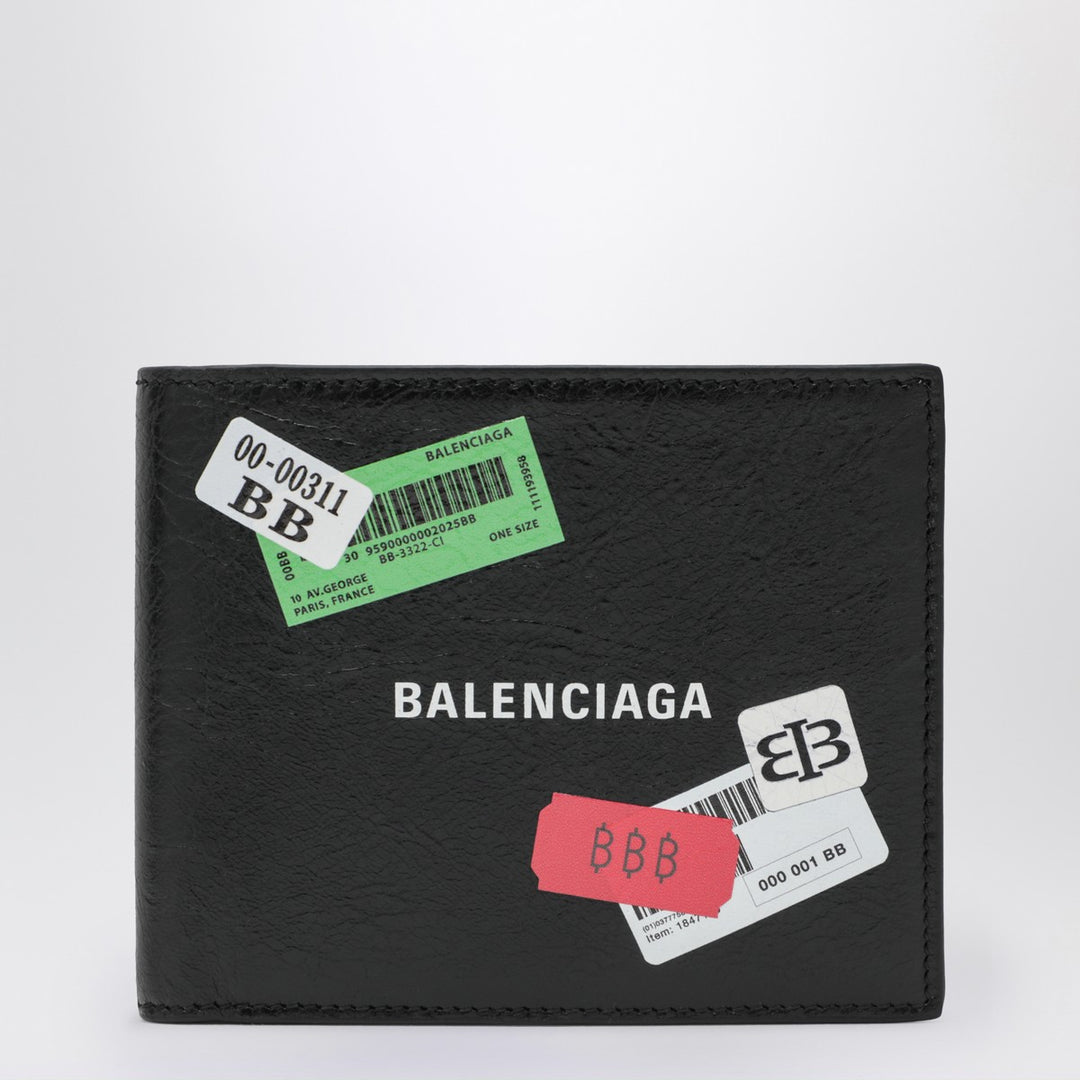 Balenciaga square foldable cash wallet
