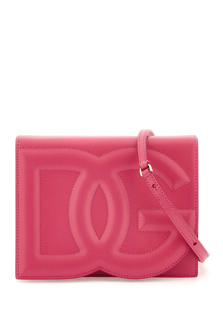 Dolce & Gabbana Leather Crossbody Bag   Fuxia