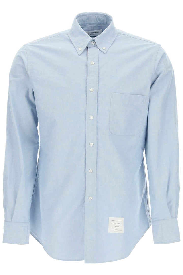 Thom Browne Oxford Cotton Button Down Shirt   Celeste