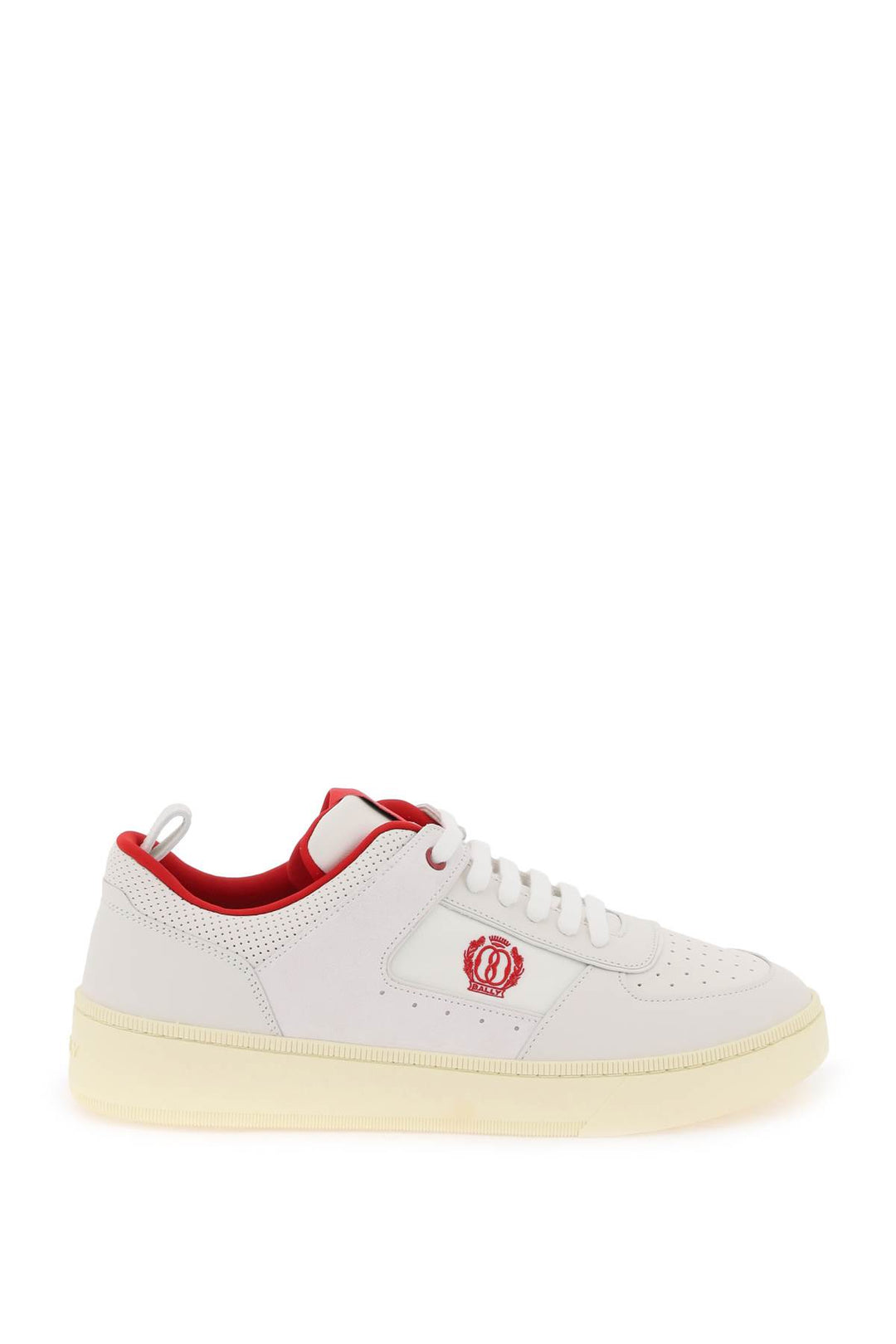 Bally Leather Riweira Sneakers   Bianco