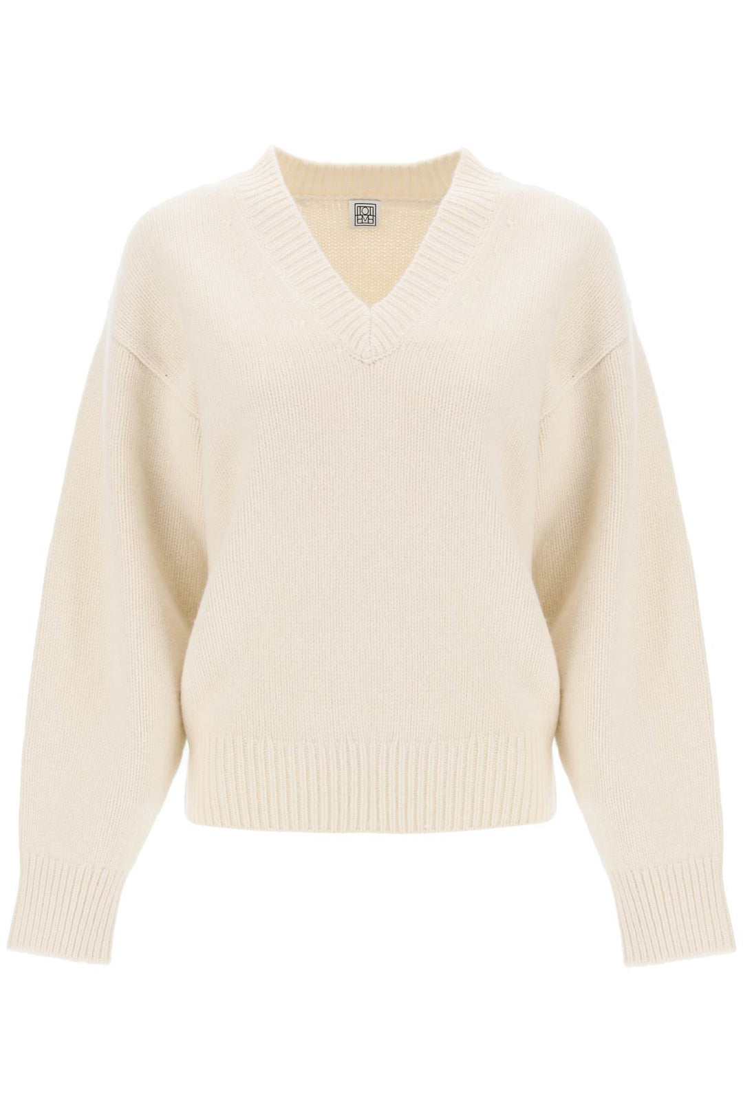 Toteme Wool And Cashmere Sweater   Bianco