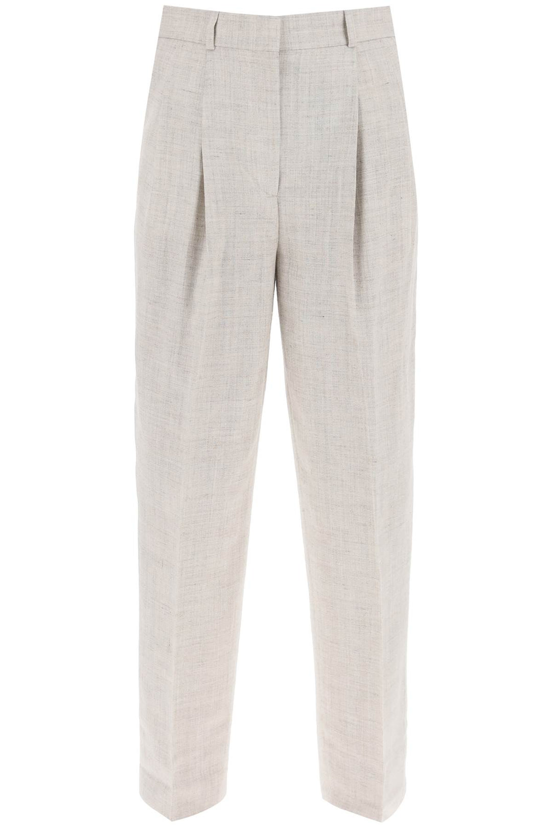 Toteme Tailored Trousers With Double Pleat   Grigio