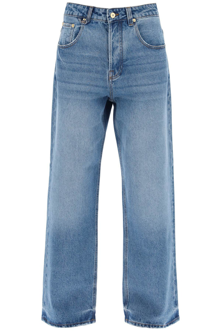 Jacquemus Wide Leg Jeans   Blu