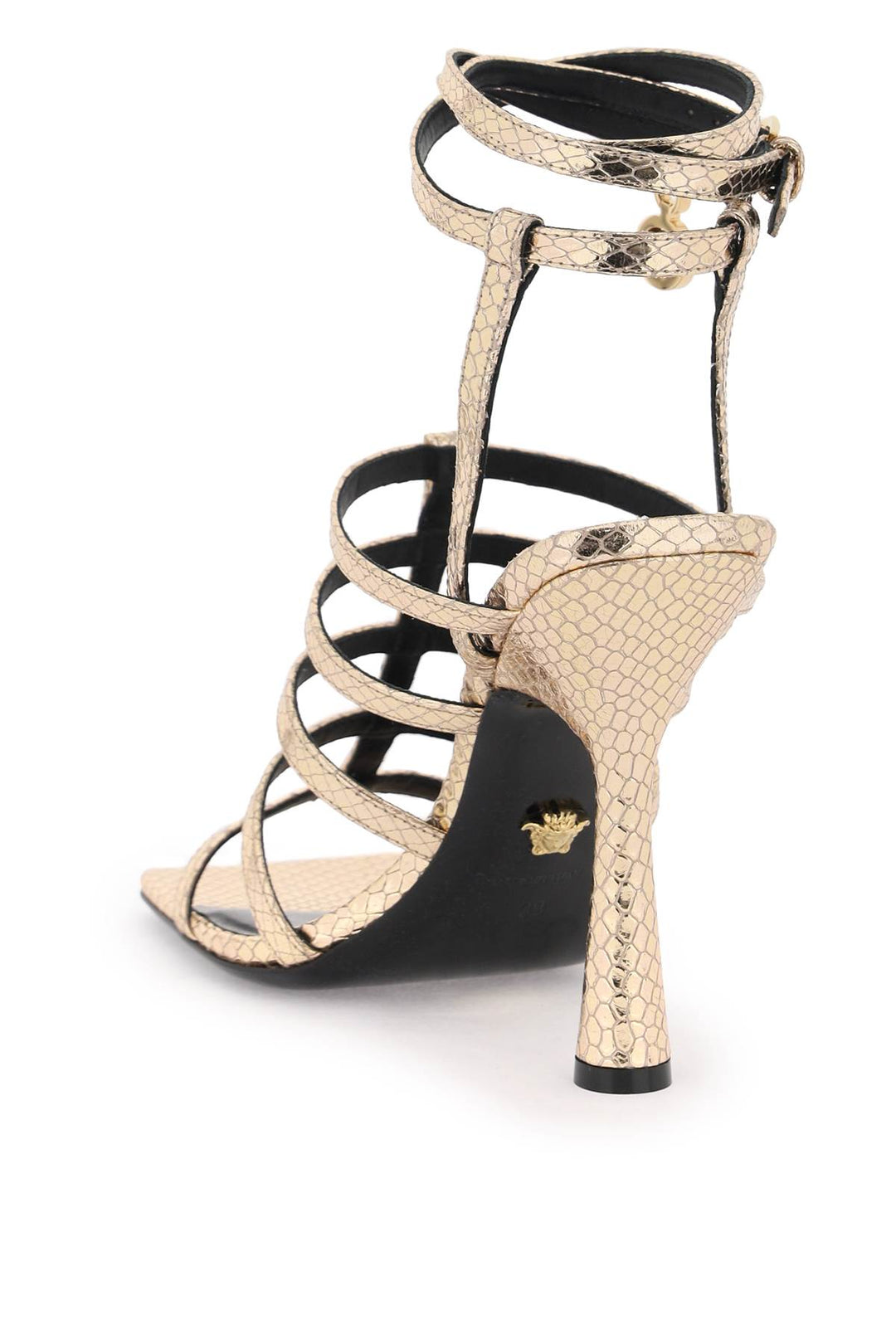 Versace Lycia Structure Sandals   Oro