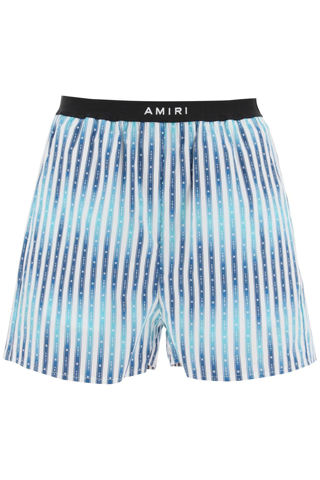 Amiri Striped Poplin Shorts   Bianco