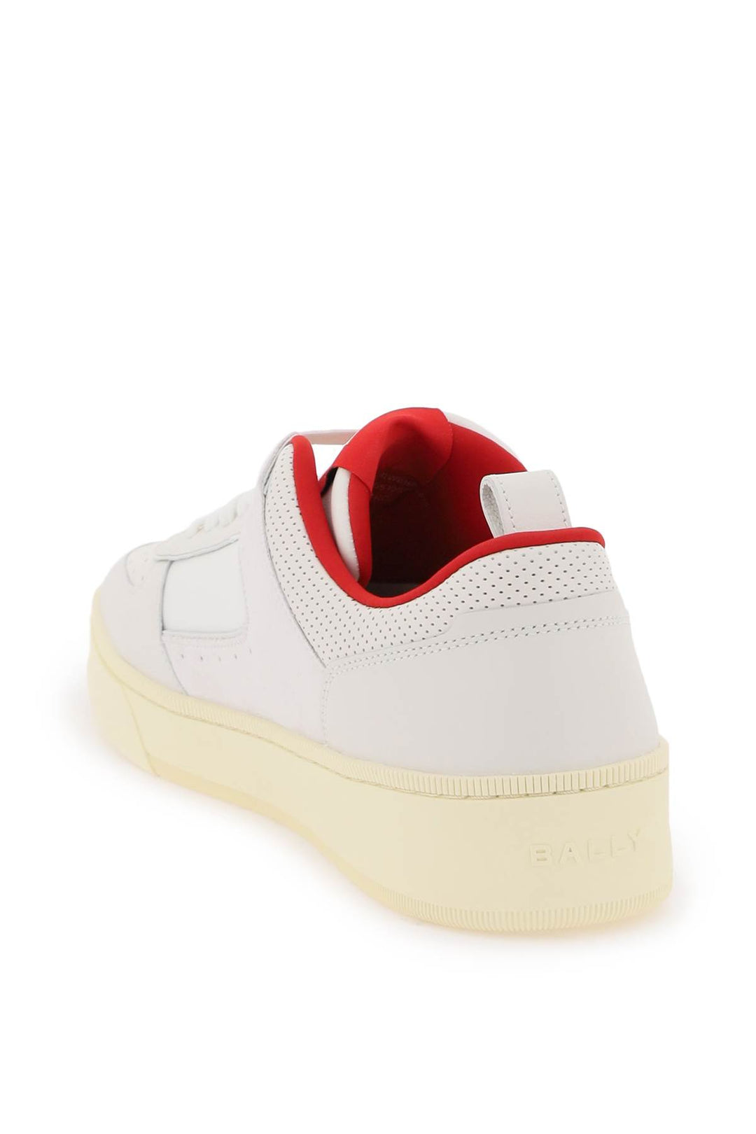 Bally Leather Riweira Sneakers   Bianco