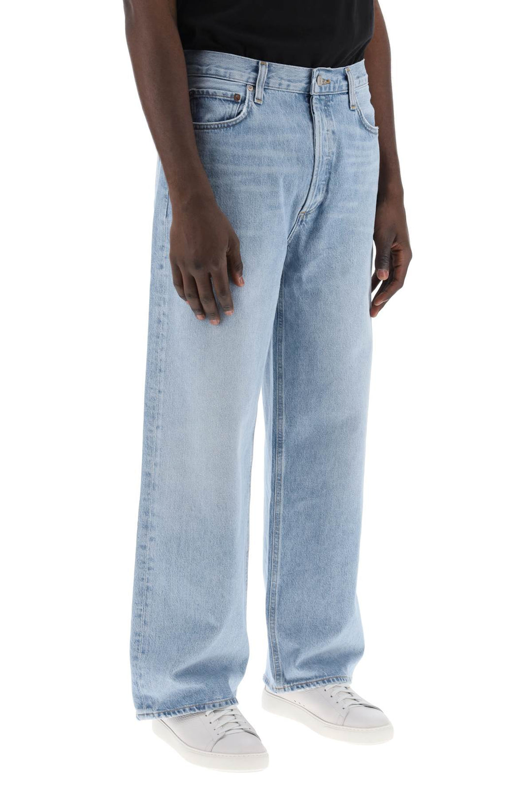 Agolde Baggy Slung Jeans   Blu