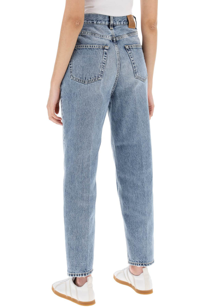 Toteme Organic Denim Tapered Jeans   Blue