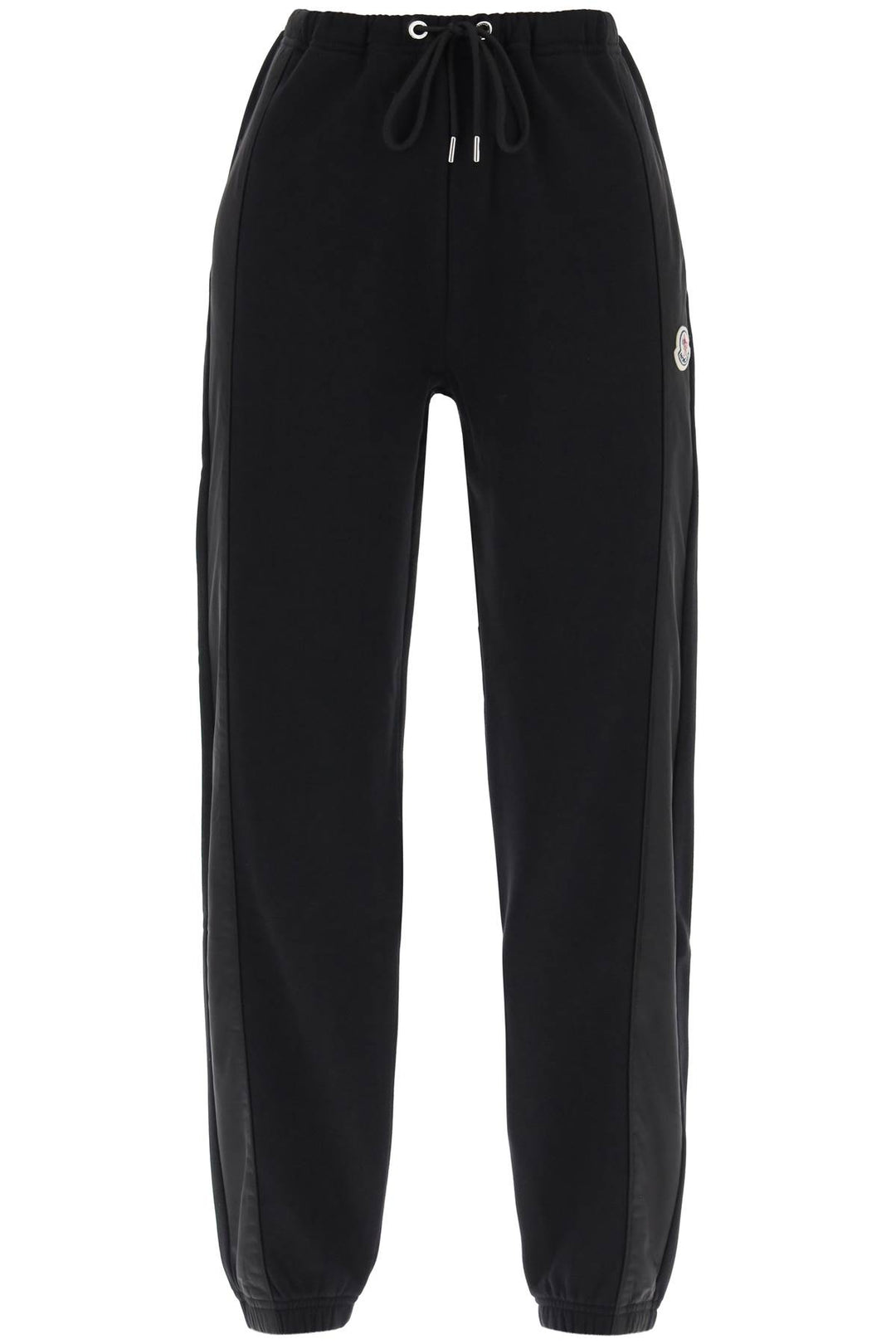 Moncler Joggers With Nylon Bands   Nero