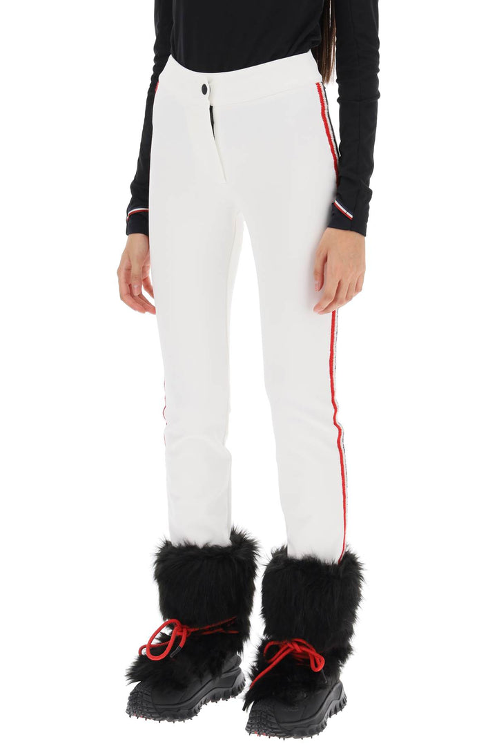 Moncler Grenoble Sporty Pants With Tricolor Bands   Bianco