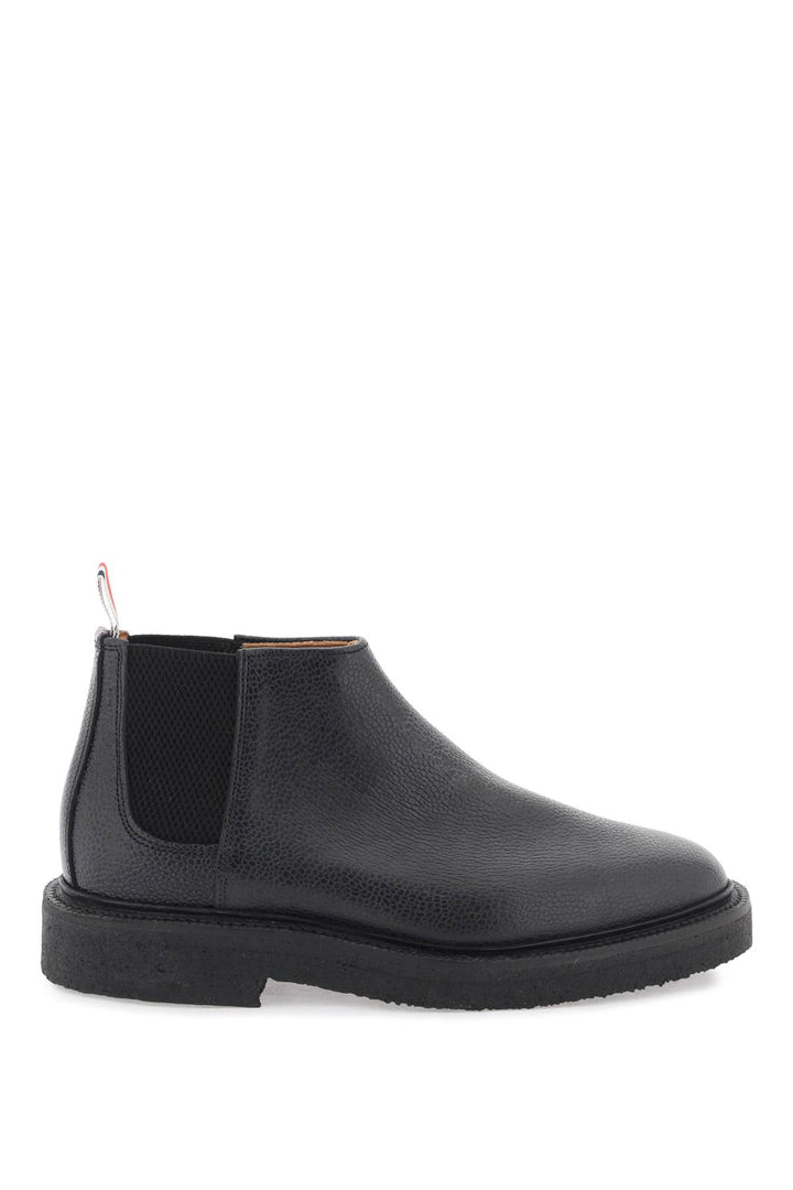 Thom Browne Mid Top Chelsea Ankle Boots   Nero