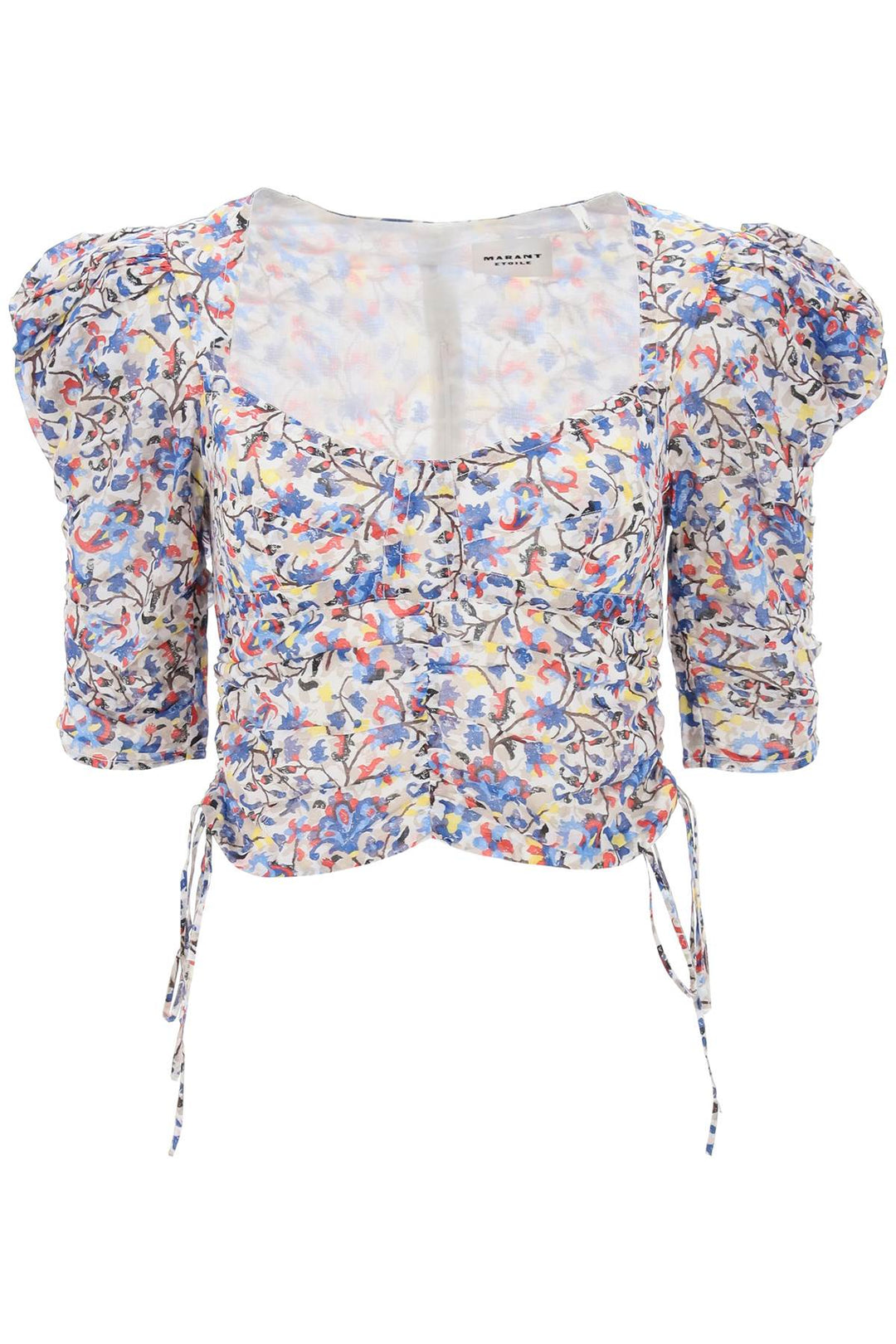 Isabel Marant Etoile Organic Cotton 'Galaor' Top   Multicolor