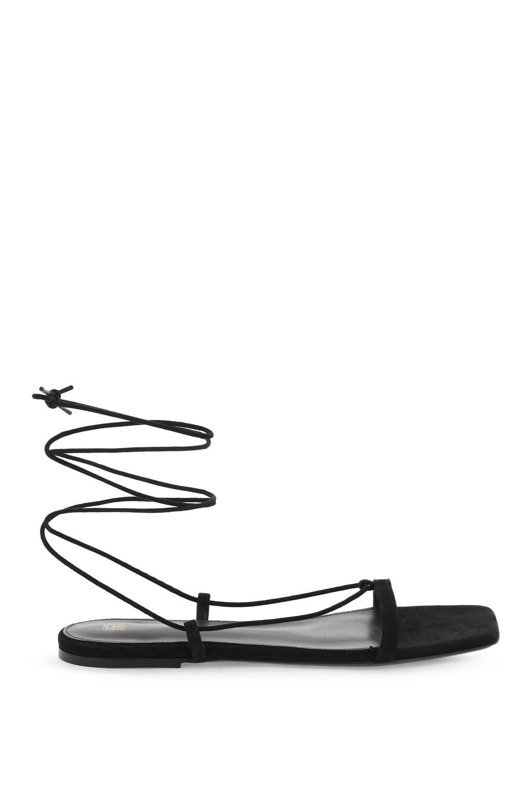 Toteme Suede Sandals For Women   Nero
