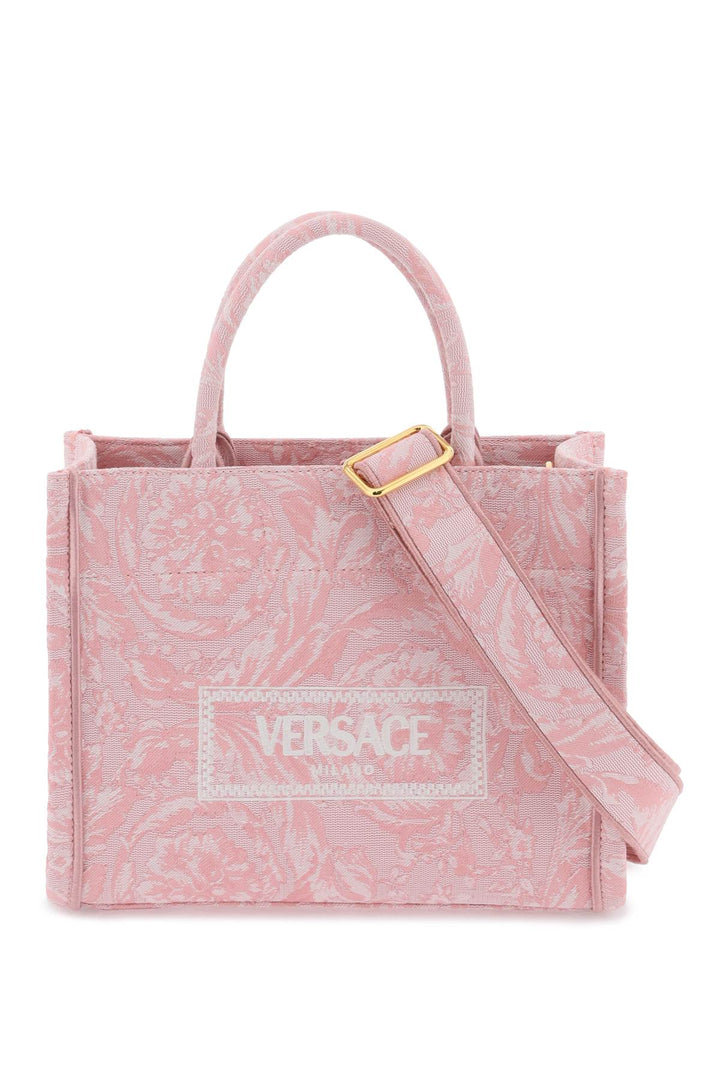 Versace Athena Barocco Small Tote Bag   Rosa